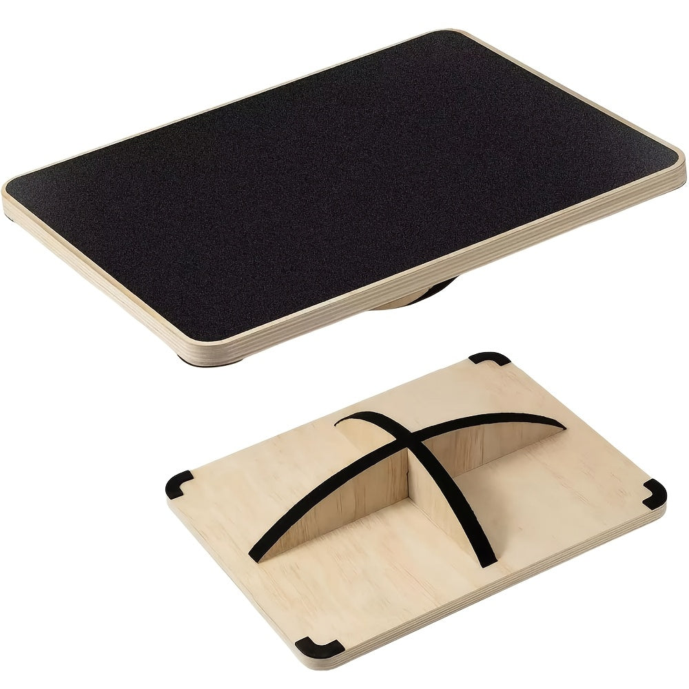 Beechwood Balance Board with Non-Slip Surface-0