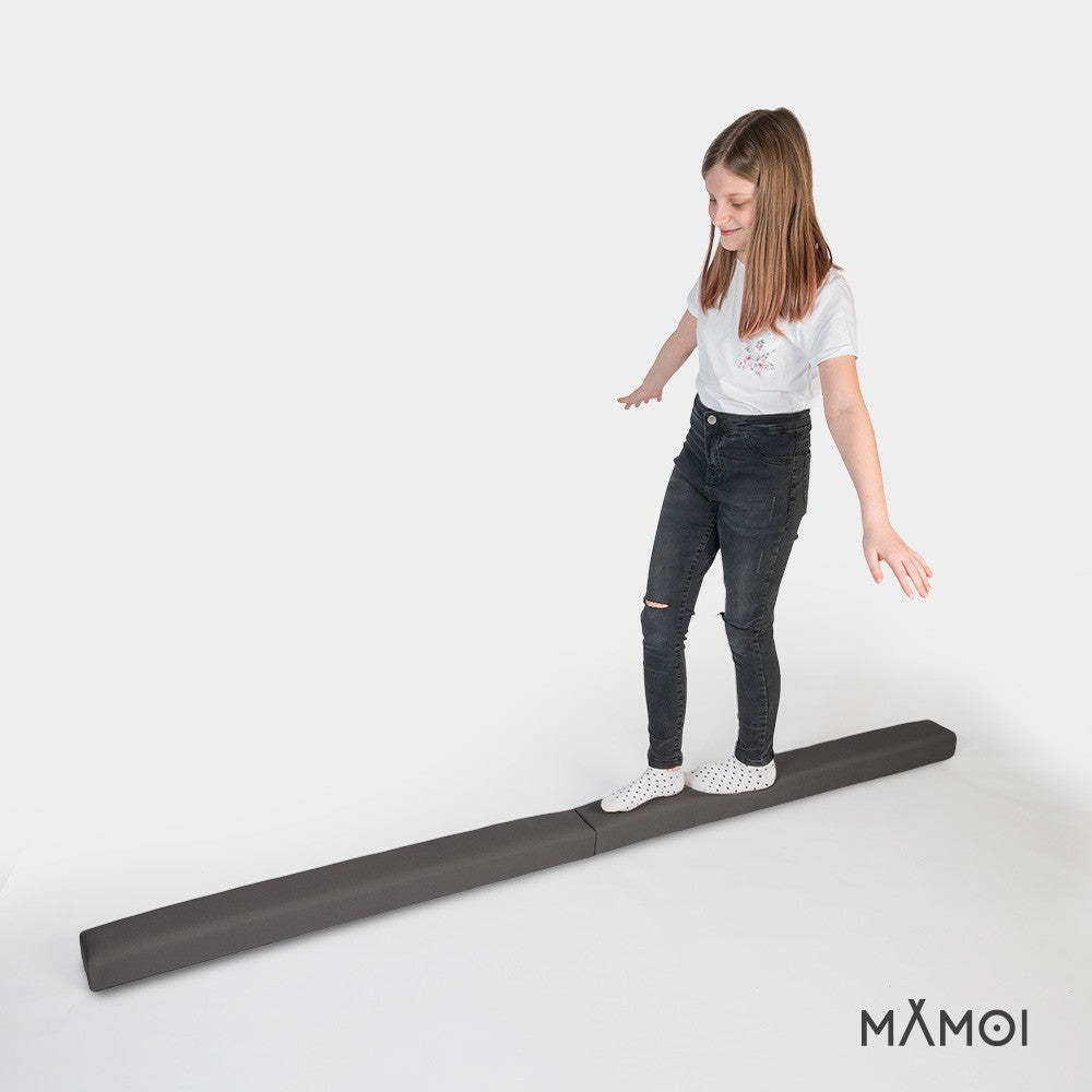 MAMOI® Trave ginnastica artistica per casa, Attrezzi ginnastica pieghevole (200 cm), Parallele attrezzatura per bambina e bambino, Imbottita e Antiscivolo comodamente trasportabile-5