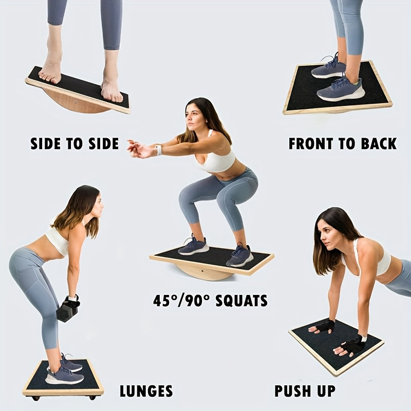 Wooden Balance Fitness Board for Adults-3